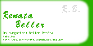 renata beller business card